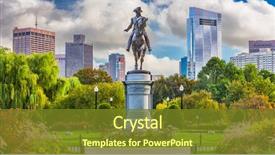  Presentation with george washington - Cool new slides with washington monument at public garden backdrop and a tawny brown colored foreground