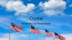  Presentation with states - Presentation theme enhanced with washington monument flags circle background and a light blue colored foreground