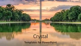  Presentation with reflecting - Presentation with washington monument from the reflecting background and a coral colored foreground