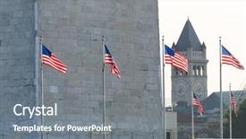  Presentation with america - Cool new theme with washington monument - washington d c united states of america backdrop and a gray colored foreground