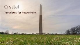  Presentation with grass - Slide set having washington-monument-with-green-grass background and a lemonade colored foreground