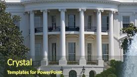  Presentation with white house - Beautiful presentation featuring washington on a summer day backdrop and a tawny brown colored foreground