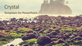  Presentation with olympic - Slides featuring washington state - olympic national park landscapes background and a cream colored foreground