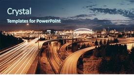  Presentation with seattle - Theme consisting of washington state - seattle city view with urban background and a ocean colored foreground