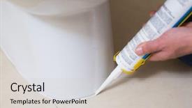  Presentation with broken relationship fixing a concept - Presentation design having washrooms - close up of a plumber background and a light gray colored foreground