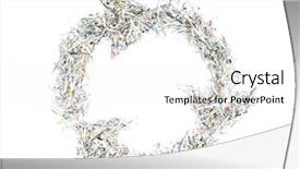  Presentation with three - Slide deck having waste disposal - paper cuttings arranged in form background and a white colored foreground