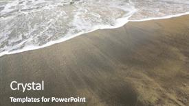  Presentation with pollution waste - Beautiful PPT layouts featuring waste disposal - pollution beach backdrop and a  colored foreground