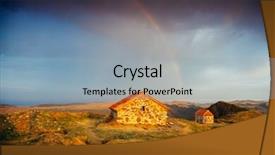  Presentation with kakheti - Audience pleasing PPT theme consisting of waste ground between georgia backdrop and a light blue colored foreground