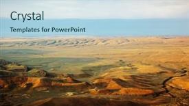  Presentation with kakheti - Presentation design enhanced with waste ground between georgia background and a sky blue colored foreground