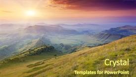  Presentation with kakheti - PPT theme featuring waste ground between georgia background and a tawny brown colored foreground