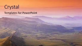  Presentation with kakheti - Beautiful slides featuring waste ground between georgia backdrop and a coral colored foreground