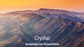  Presentation with kakheti - PPT theme consisting of waste ground between georgia background and a ocean colored foreground