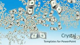  Presentation with close up shot - Amazing slides having waste money - close up shot of several backdrop and a  colored foreground