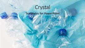  Presentation with plastic reuse - Amazing PPT theme having waste recycling reuse garbage disposal backdrop and a light blue colored foreground