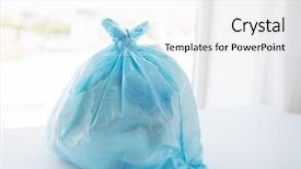  Presentation with garbage - Slides consisting of waste recycling reuse garbage disposal background and a white colored foreground