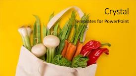  Presentation with eco plastic - PPT layouts consisting of waste shopping concept plastic free background and a gold colored foreground