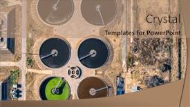  Presentation with wastewater treatment plant - Theme enhanced with wastewater-treatment-plant-and-system and a coral colored foreground