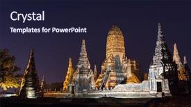  Presentation with ayutthaya - Amazing slide set having wat chaiwatthanaram temple in ayutthaya backdrop and a wine colored foreground