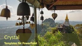  Presentation with thailand - Slides featuring wat-chaloem-phra-kiat-phrachomklao background and a tawny brown colored foreground