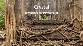  Presentation with thai temple - PPT theme having wat som ded buddhist temple background and a violet colored foreground