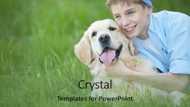  Presentation with cute - PPT theme with watch dogs - portrait of cute lad embracing background and a seafoam green colored foreground