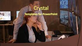  Presentation with security guards - Amazing slide set having watch night service - security guards working in surveillance backdrop and a tawny brown colored foreground