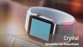  Presentation with smart watch red heart - Audience pleasing presentation theme consisting of watch on the antique book backdrop and a  colored foreground