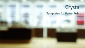  Presentation with free trade - PPT theme with watch store duty free airport background and a sky blue colored foreground