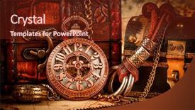  Presentation with vintage antique pocket watch vintage - Theme featuring watch vintage grunge still life background and a tawny brown colored foreground