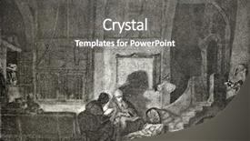  Presentation with mother baby - PPT layouts with watching baby created by rembrandt background and a gray colored foreground