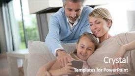  Presentation with new parents nurse practionner - Slide set enhanced with playtime - parents watching daughter playing background and a coral colored foreground