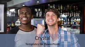  Presentation with bar - Colorful theme enhanced with watching sport in a bar backdrop and a teal colored foreground