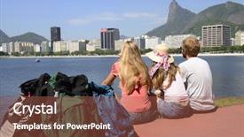  Presentation with christ - Presentation theme enhanced with watching the christ the redeemer background and a tawny brown colored foreground