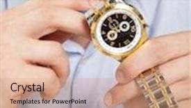  Presentation with craftsman - Cool new presentation theme with norology - watchmaker watch repair craftsman repairing backdrop and a coral colored foreground