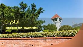  Presentation with taiwan historical - Slide set featuring watchtower of fort zeelandia tainan background and a  colored foreground