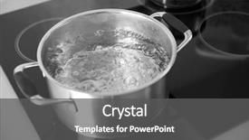  Presentation with spaghetti - Beautiful slides featuring water - boiling spaghetti in pan backdrop and a dark gray colored foreground