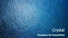  Presentation with aerial - Beautiful slide deck featuring water - sea surface aerial view backdrop and a ocean colored foreground