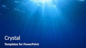  Presentation with underwater - Theme having water - underwater background and a dark gray colored foreground