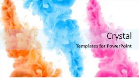  Presentation with ink - Beautiful theme featuring water abstract background collection backdrop and a arctic colored foreground