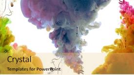  Presentation with ink - Audience pleasing PPT layouts consisting of water abstract background collection backdrop and a  colored foreground
