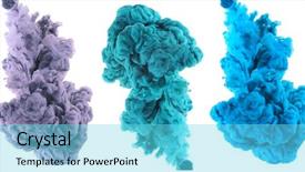 Presentation with ink - PPT layouts enhanced with water abstract smoke background collection background and a arctic colored foreground
