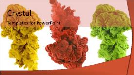  Presentation with ink in water abstract - Amazing slide deck having water abstract smoke background collection backdrop and a  colored foreground