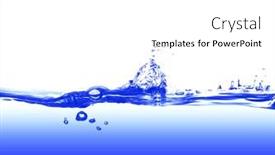  Presentation with air bubbles - Presentation theme consisting of water and air bubbles over white background background and a white colored foreground