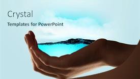  Presentation with water environment - PPT theme having water-and-environment-issues-concept background and a cool aqua colored foreground