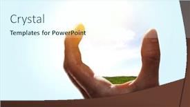  Presentation with water environment - Presentation with water-and-environment-issues-concept background and a cool aqua colored foreground