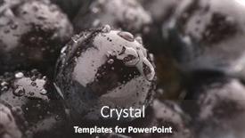  Presentation with grape - Amazing presentation theme having water and grape backdrop and a dark gray colored foreground