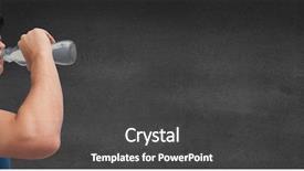  Presentation with animation - Presentation theme having water animation - digital composite of man background and a dark gray colored foreground