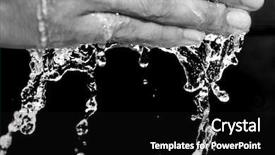  Presentation with crystal - Slide deck enhanced with water appreciation crystal clear water background and a  colored foreground