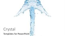  Presentation with direction - Beautiful slide set featuring water-arrow-showing-up-direction backdrop and a white colored foreground