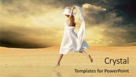  Presentation with fantasy - Audience pleasing presentation consisting of water at sunny desert backdrop and a yellow colored foreground